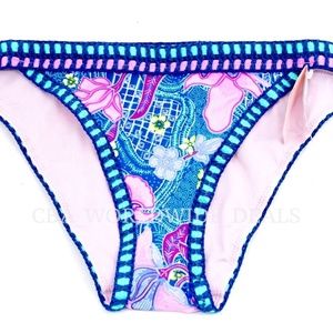 Victoria's Secret Balinese Floral Crochet Cheeky Swim Bottom